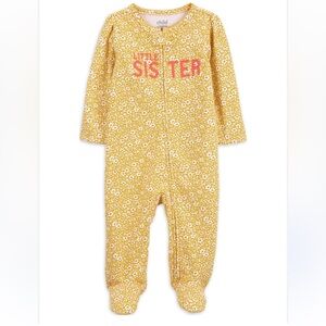 CARTER’S Child of Mine Yellow Floral Footie